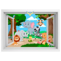 Ventanas 3d animales en la selva